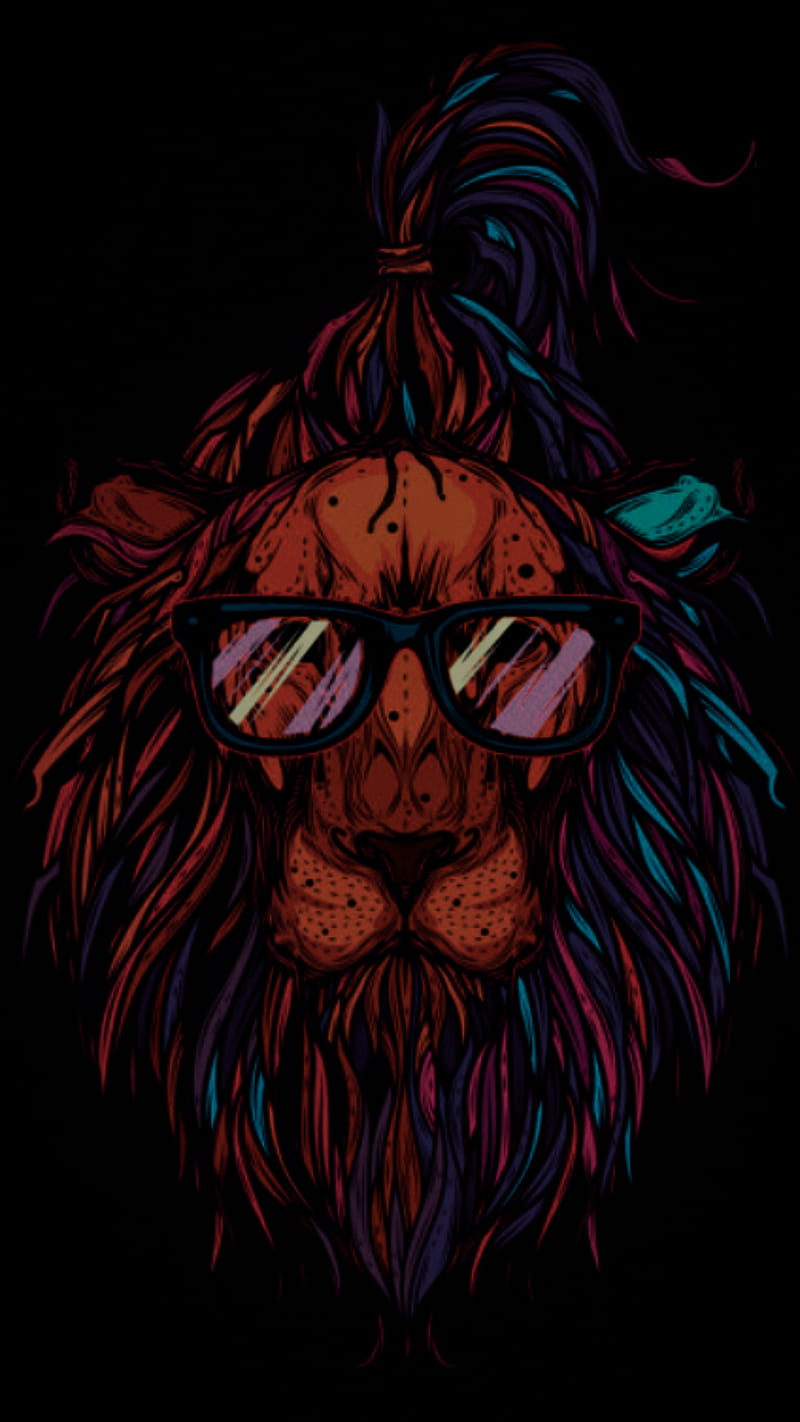 Leon hipster, animal lion hipster, HD phone wallpaper | Peakpx