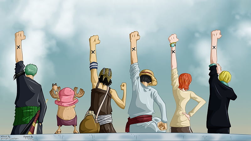 Anime, One Piece, Tony Tony Chopper, Usopp (One Piece), Roronoa Zoro, Monkey D Luffy, Nami (One Piece), Sanji (One Piece), HD wallpaper