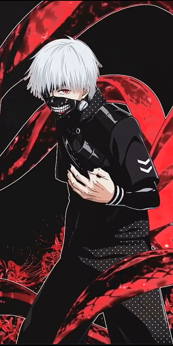 Kaneki, anime, animes, animesfw, red, vermelho, HD phone wallpaper