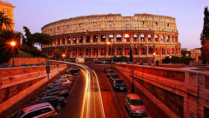 Colosseum Rome Italy-, HD wallpaper