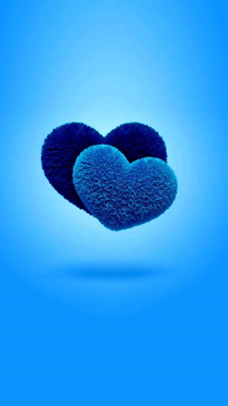 Blue love, love, blue, heart, valentine, i love you, edge, pink, HD phone wallpaper