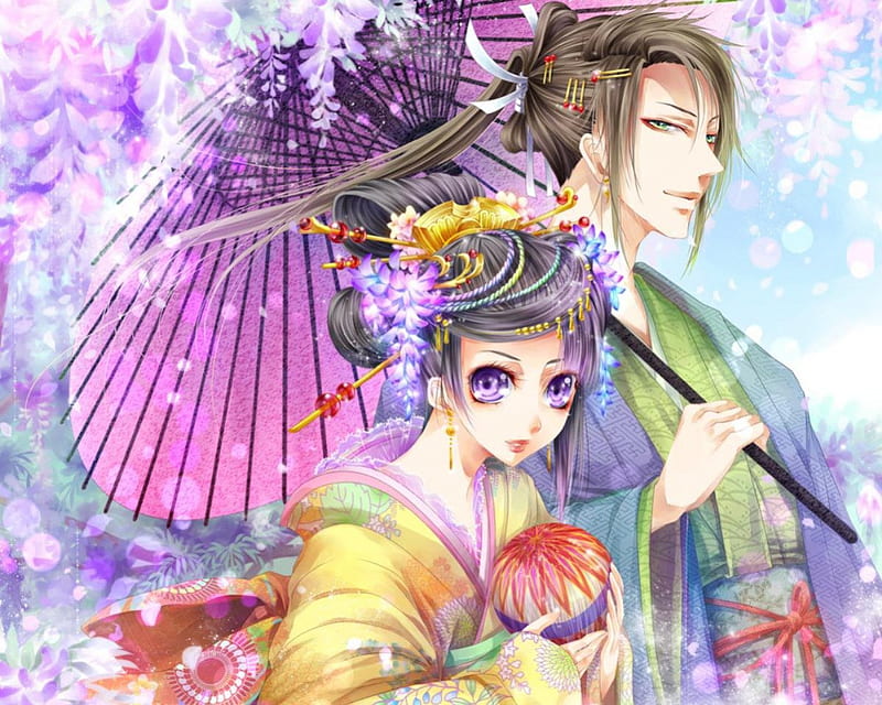 (:♡Chinese Romance♡:), pretty, cg, umbrella, women, sweet, floral, nice, partner, love, anime, royalty, handsome, beauty, anime girl, gems, jewel, realistic, long hair, romance, gown, amour, blonde, sexy, jewelry, short hair, cute, oriental, lover, chinese, maiden, dress, divine, brown, adore, bonito, woman, elegant, hair, blossom, ball, gemstone, hot, black hair, couple, gorgeous, female, male, romantic, blonde hair, boy, girl, flower, passion, petals, lady, HD wallpaper
