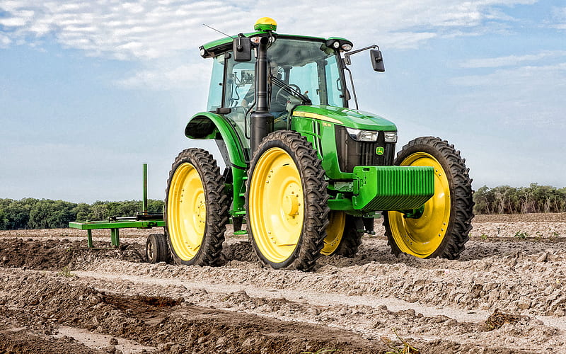 John Deere 6155RH, tractor, agricultural machinery, new 6155RH, harvesting concepts, John Deere, HD wallpaper