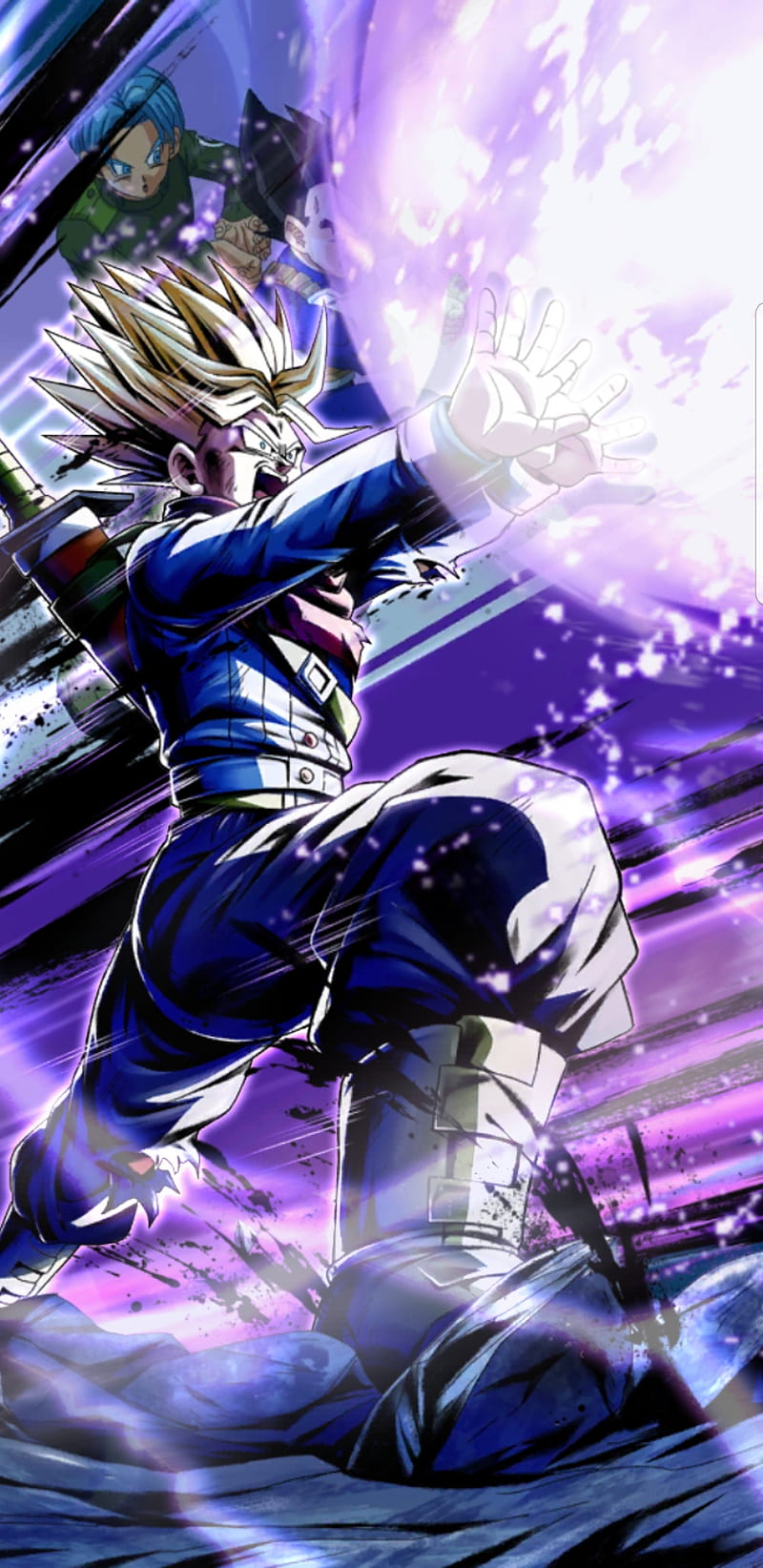 Messenger form the future has arrived. SSJ Trunks live wallpaper