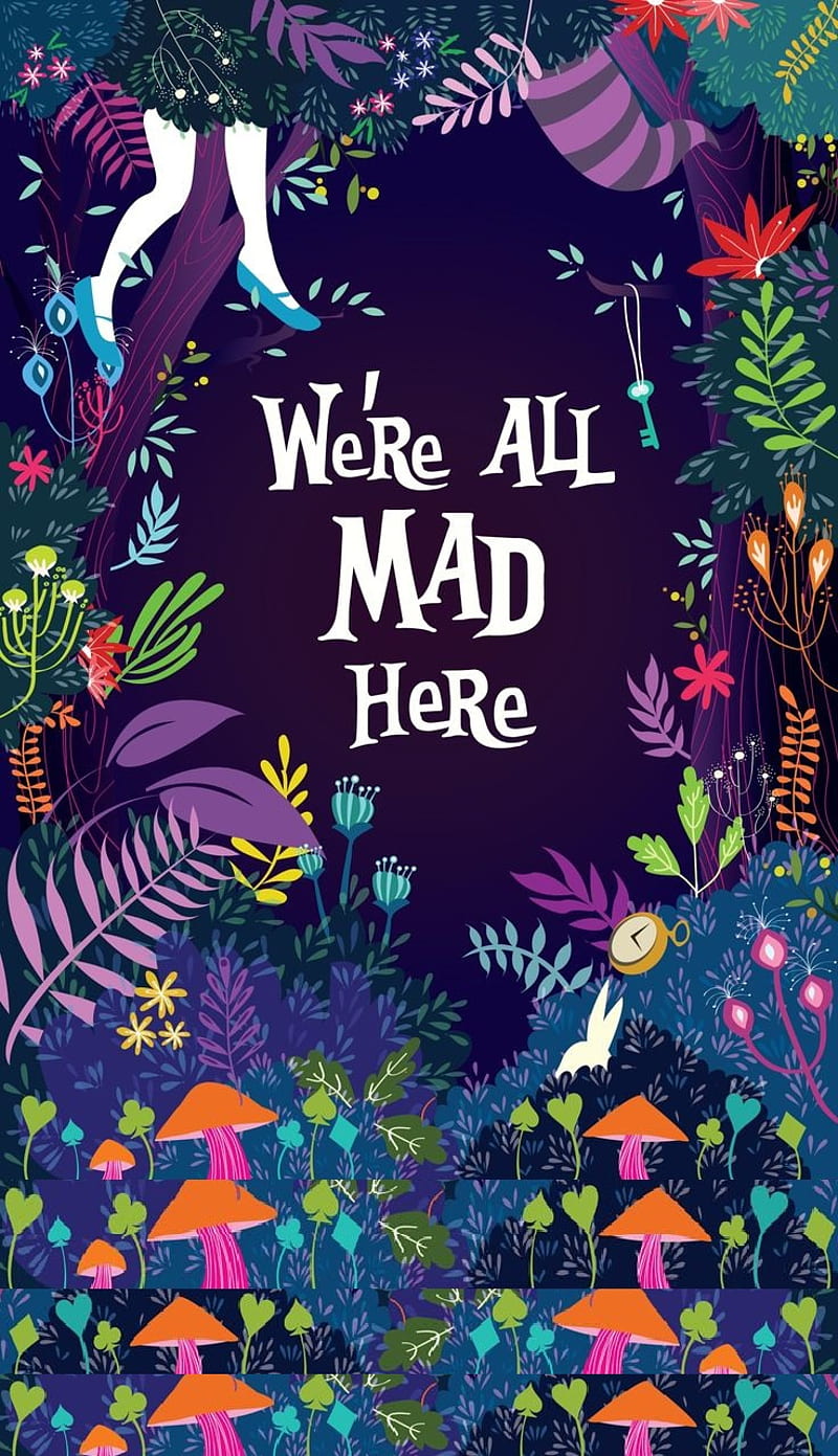 Alice in Wonderland, aliceinwonderland, lewiscarroll, HD phone wallpaper