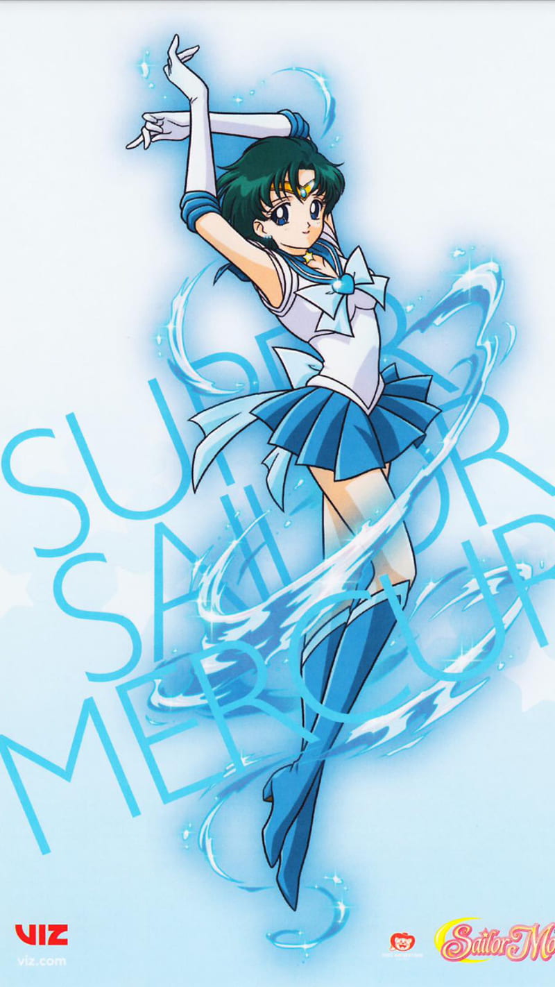 Super Sailor Mercury, moon, sailor, HD phone wallpaper