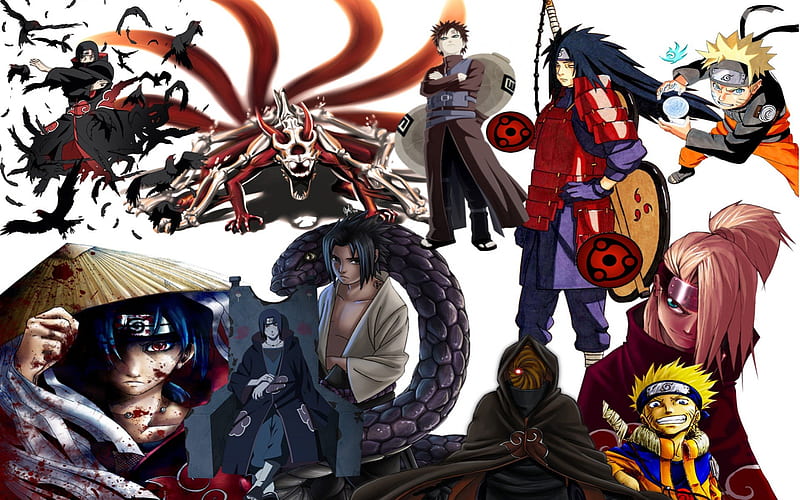 Characters from Naruto, naruto, blond, girl, anime, guys, black hair, HD  wallpaper | Peakpx