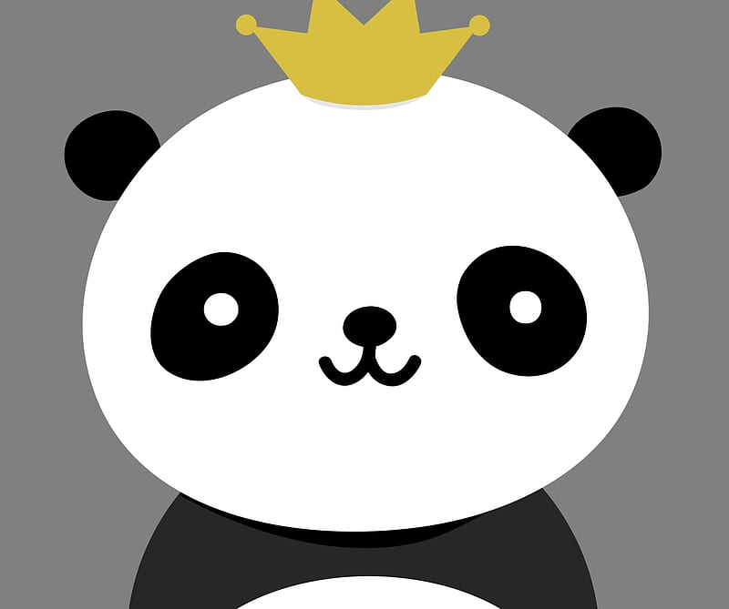 Panda King, cartoons, vector, HD wallpaper