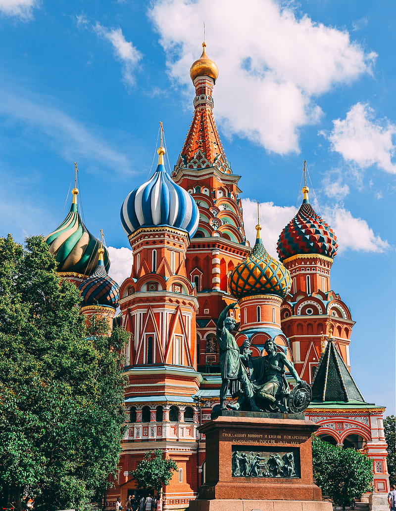 Saint Basil's Cathedral, Moscow, Russia, HD phone wallpaper