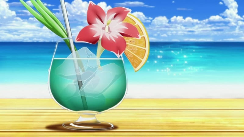 ♡ Drink ♡, pretty, item, object, glasses, objects, sea, sweet, cold, fruit, nice, yummy, anime, drink, thirst, delicious, cloud, lovely, juice, food, items, ocean, anime food, cube, sky, cute, kawaii, water, ze, ice, slice, flower, HD wallpaper
