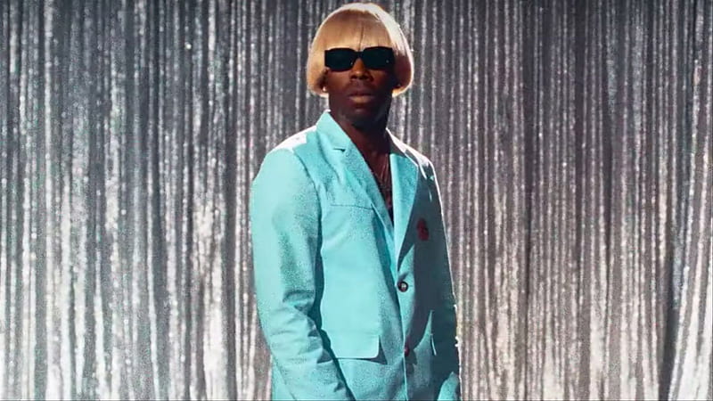 Short Hair Tyler The Creator Is Wearing Blue Coat Suit And Goggles Tyler The Creator, HD wallpaper