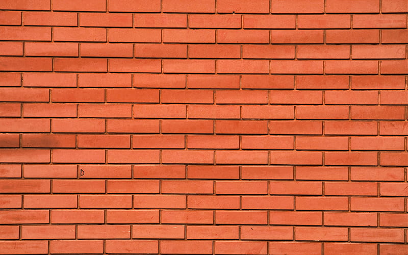brown brickwall close-up, brown bricks, identical bricks, bricks textures, brown brick wall, bricks, wall, HD wallpaper