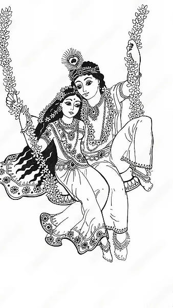 Radha Krishna drawing | Pencil Sketching Tutorial-saigonsouth.com.vn