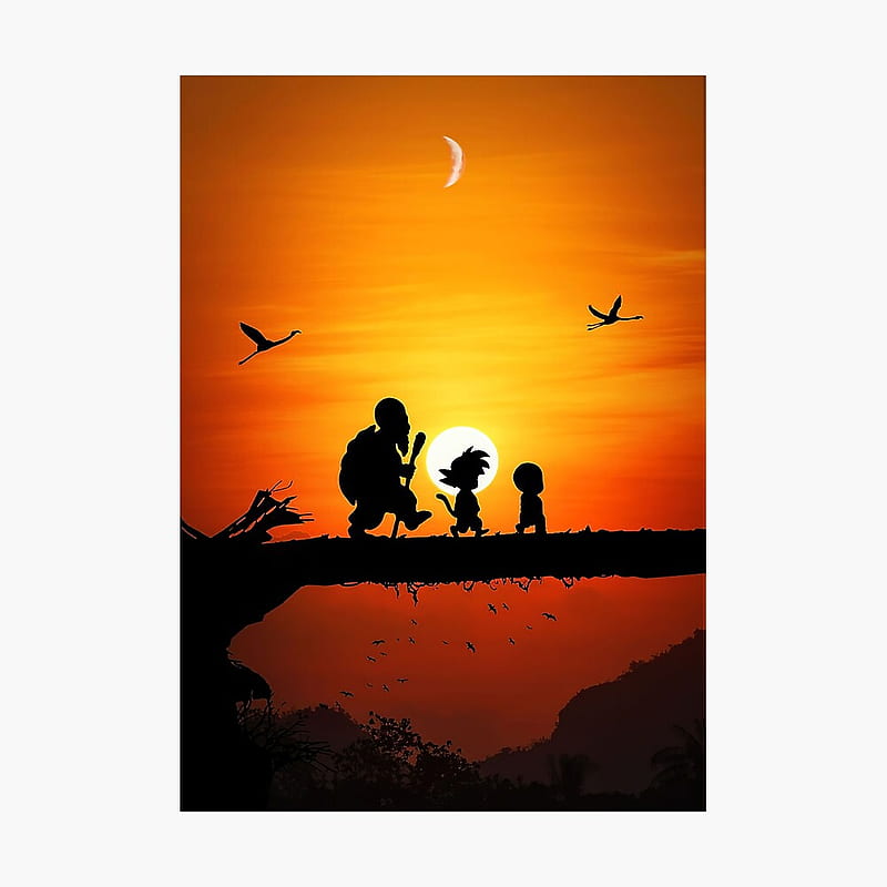 Dragon Ball Sunset Poster, Goku Sunset, HD phone wallpaper