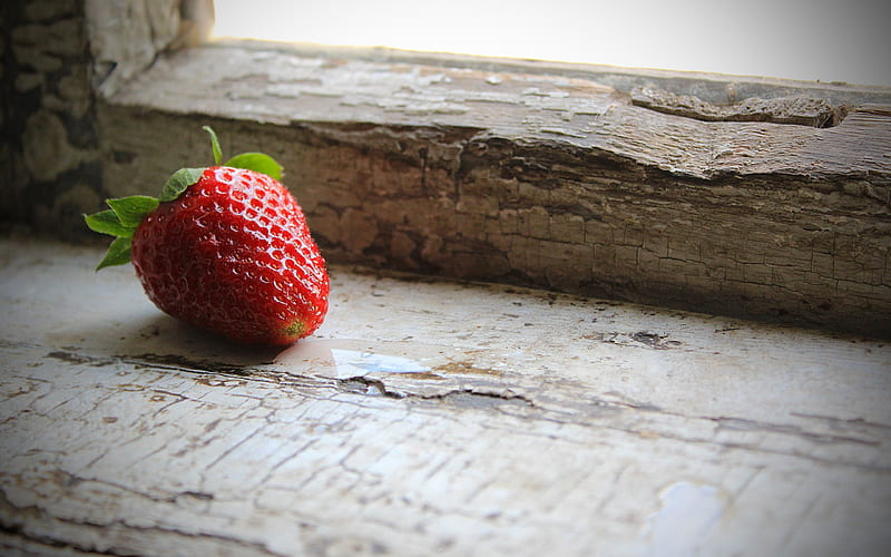 strawberries berry sill-Food, HD wallpaper