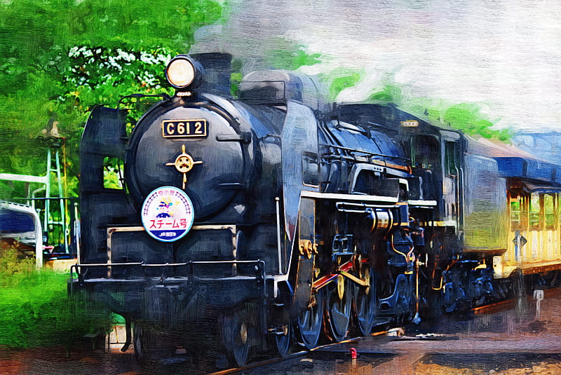 Old Railway, locomotive, steam, train, engine, HD wallpaper