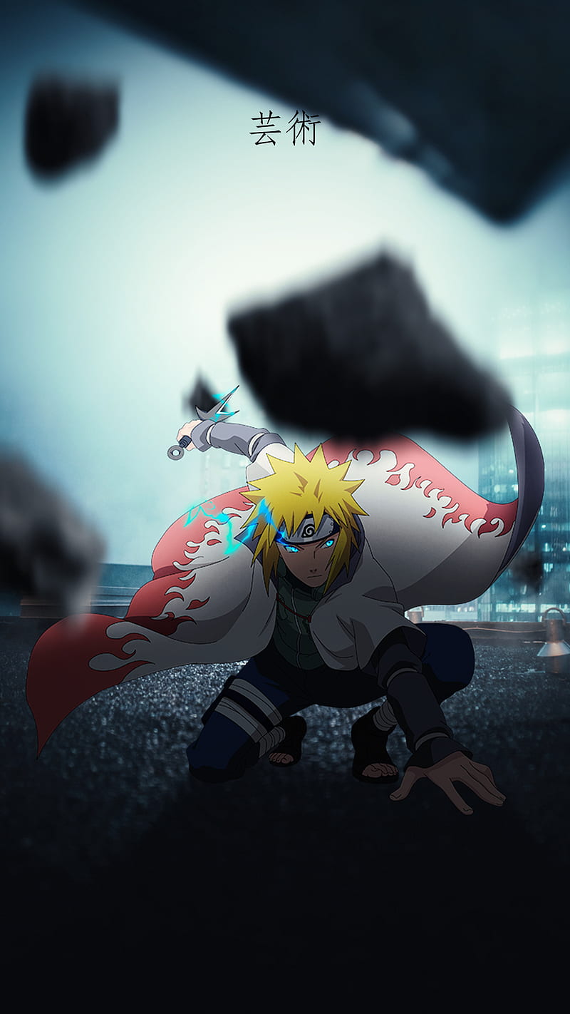 MINATO NAMIKAZE, anime, naruto, naruto anime, naruto shippuden, stone, stones, uzumaki, HD phone wallpaper