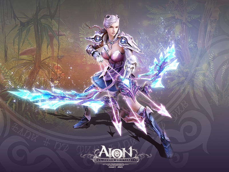 Arch, warrior, action, girl, angel, video game, aion, bonito, adventure, HD wallpaper