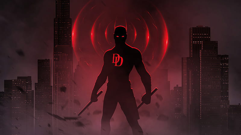 Daredevil Bosslogic , daredevil, superheroes, artwork, artist, HD wallpaper