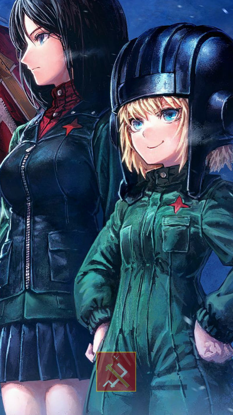 Russian soldier anime girl, winter scenery by CosmoCanvas on DeviantArt