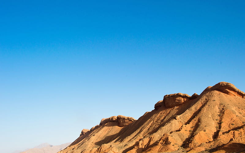 Blue Sky Desert Alpine Tourism Natural scenery, HD wallpaper