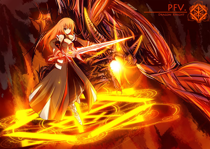 Dragon Rider, fire, seal, girl, anime, dragon, harmony, angry, HD wallpaper  | Peakpx