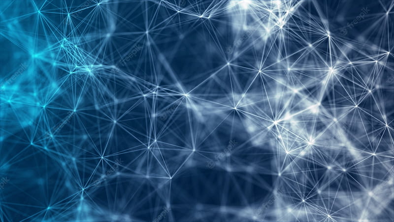 Polygonal blue abstract background shapes network neural connections big  data neural concept, HD wallpaper | Peakpx