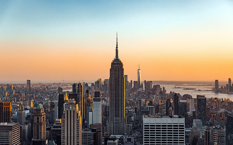 Empire State Building Skyscraper Skyline New York USA, HD wallpaper ...