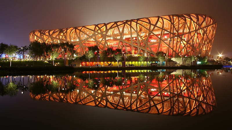 Bird s Nest Stadium Beijing China-Traveled the world graphy, HD wallpaper