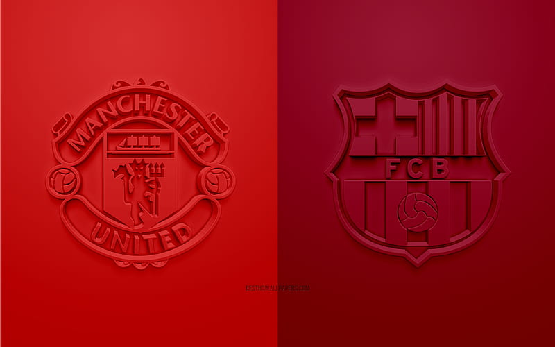 Manchester United vs Barcelona, Soccer, FC Barcelona, manchester united, Manchester United FC, barca, UCL, Champions League, HD wallpaper