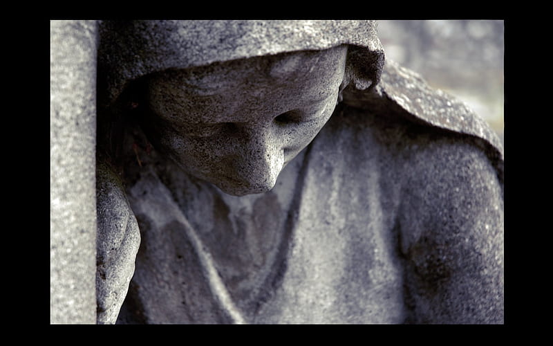 Sorrow..., art, statue, sculpture, HD wallpaper