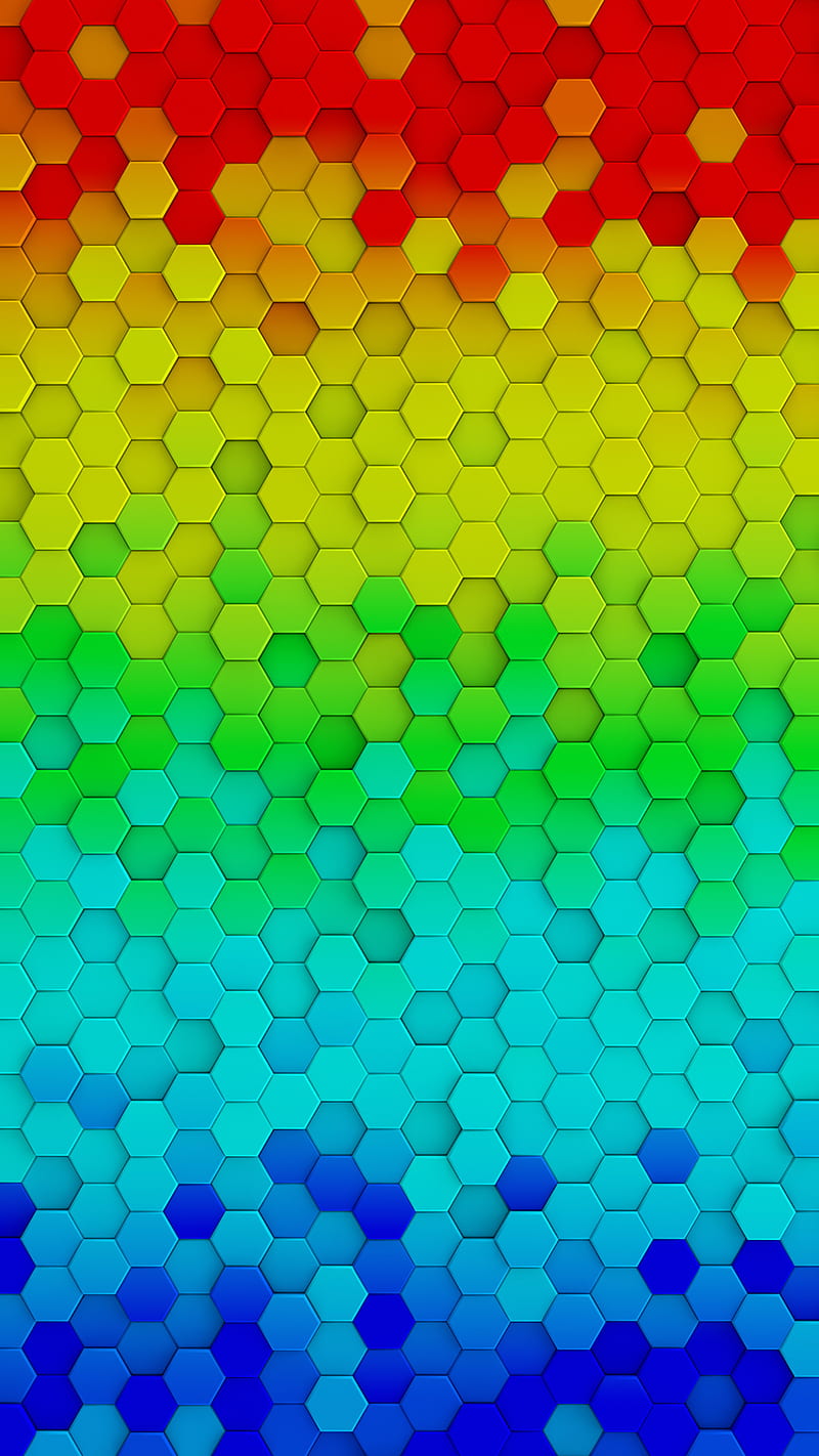Pentagons, color, colorful, desenho, HD phone wallpaper