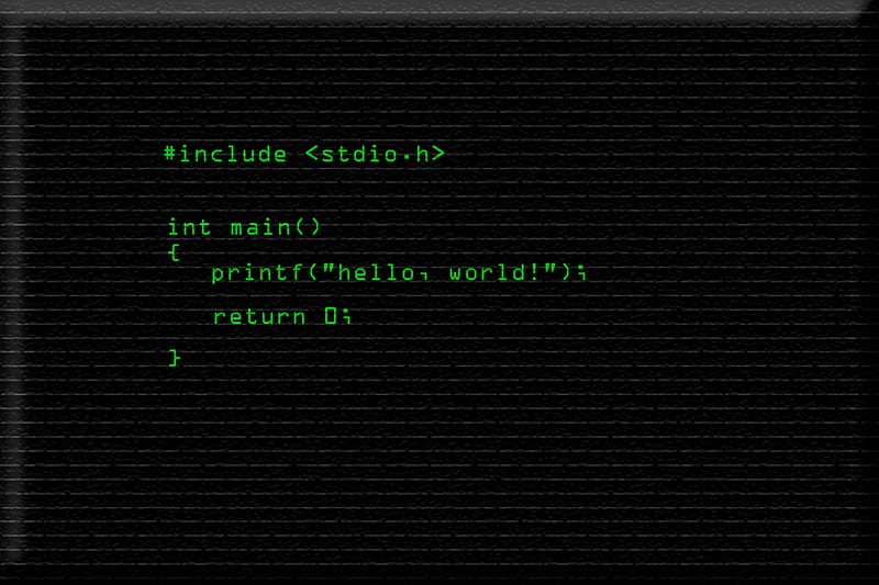 Hello World, world, c, code, hello, programming, HD wallpaper
