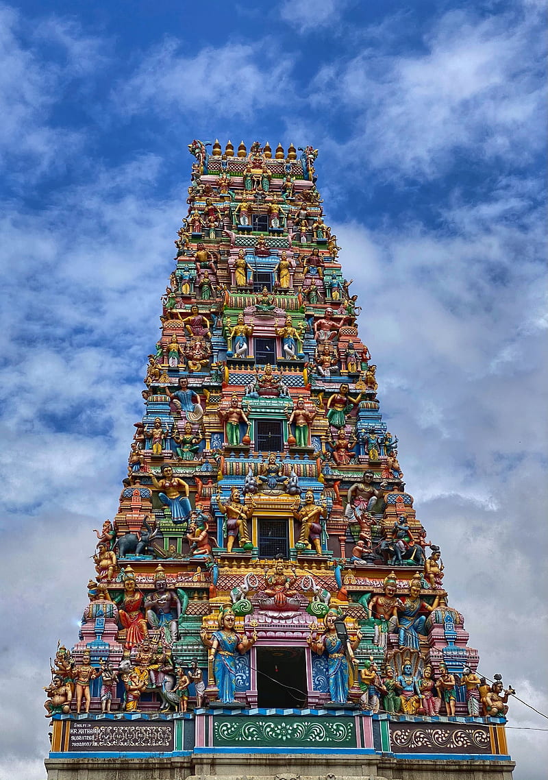Sri Mariamman Temple in Singapore · Stock, Blue Temple, HD phone wallpaper