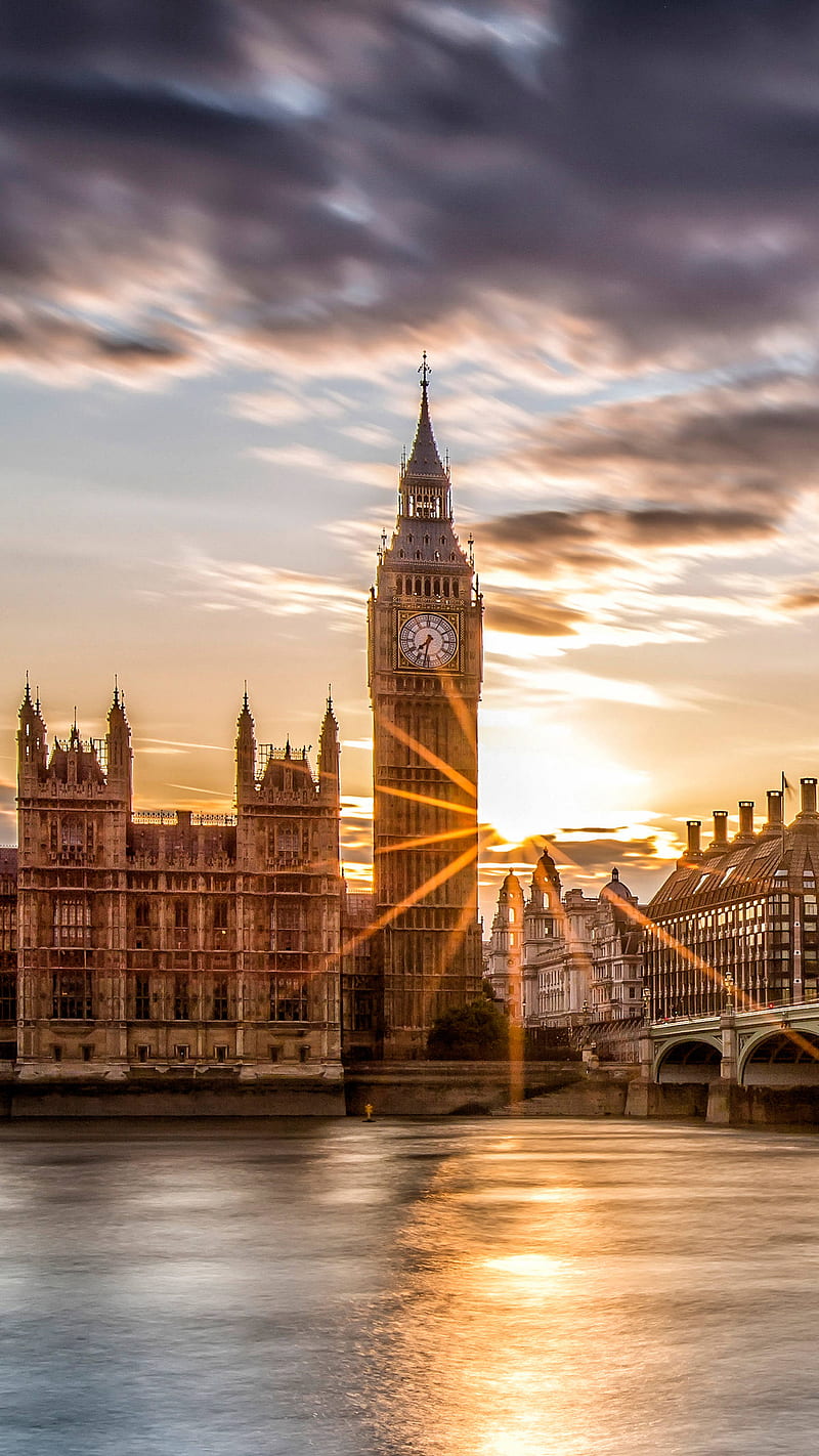 London sunset, architecture, big ben, buildings, england, london, river,  sky, HD phone wallpaper | Peakpx