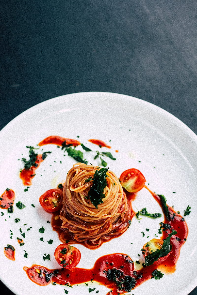 pasta in tomato sauce, HD phone wallpaper
