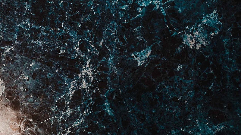 Dark Blue Waves Marble Marble, HD wallpaper