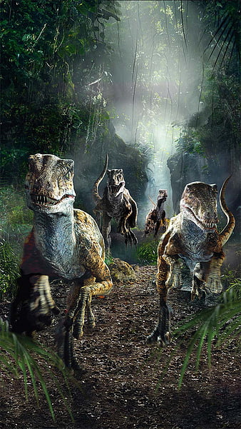 Raptor Pack, dinosaurs, jurassic park, jurassic world, raptors, velociraptor, HD phone wallpaper