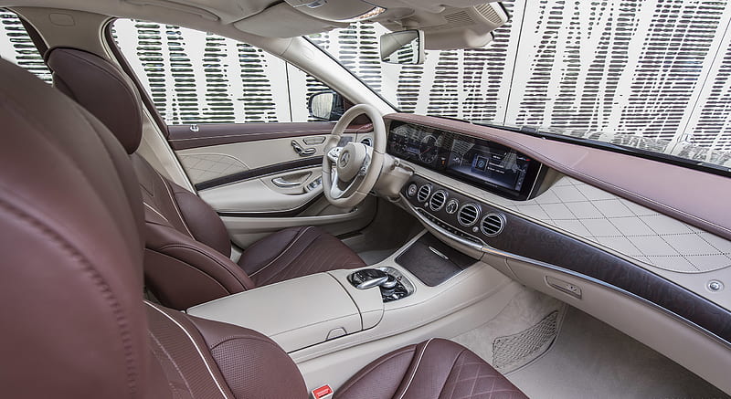 2018 Mercedes-Benz S-Class S 400 d 4MATIC (Color: designo Mocha Black Metallic) - Interior , car, HD wallpaper