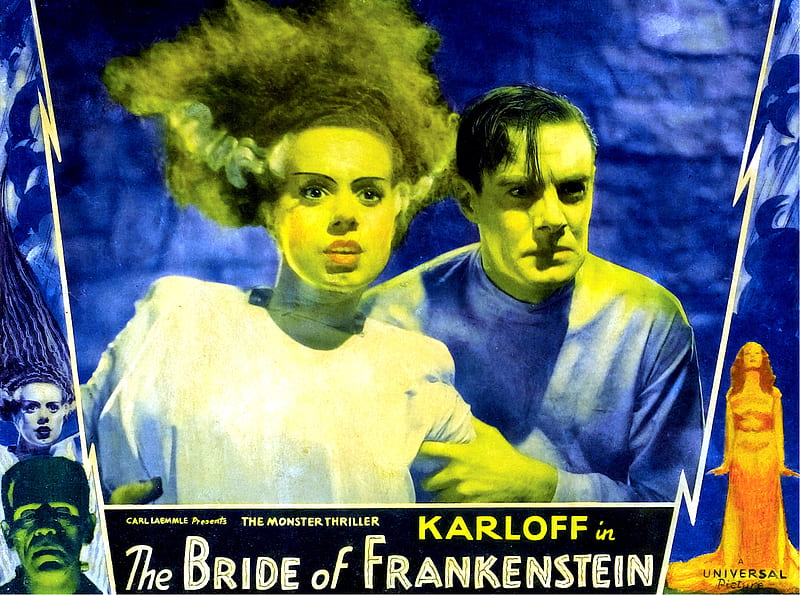 Halloween, Creepy, Spooky, Movie, Horror, Scary, The Bride Of Frankenstein, Frankenstien, HD wallpaper