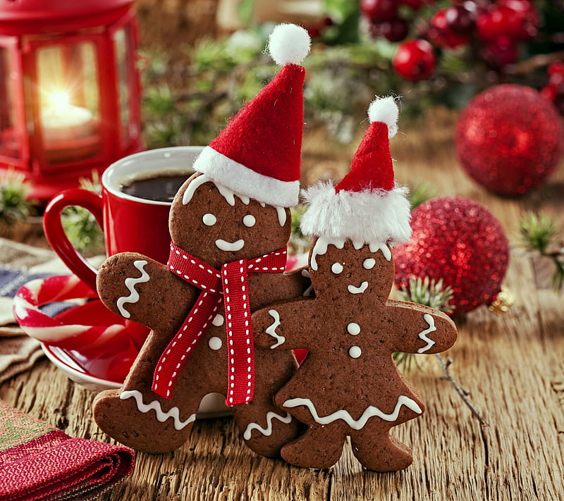 Christmas Time, christmas, decoration, gingerbread, merry, HD wallpaper