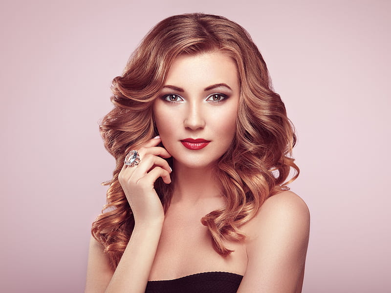 Models, Model, Face, Girl, Lipstick, Redhead, Woman, HD wallpaper
