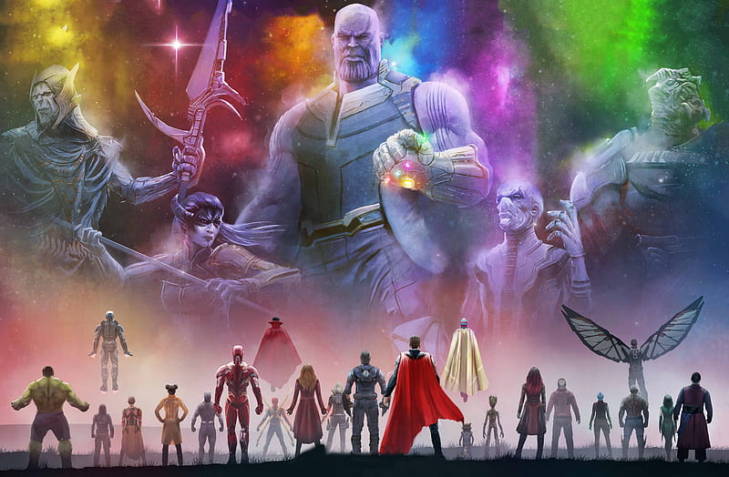 Avengers Infinity War , avengers-infinity-war, superheroes, artwork, digital-art, HD wallpaper