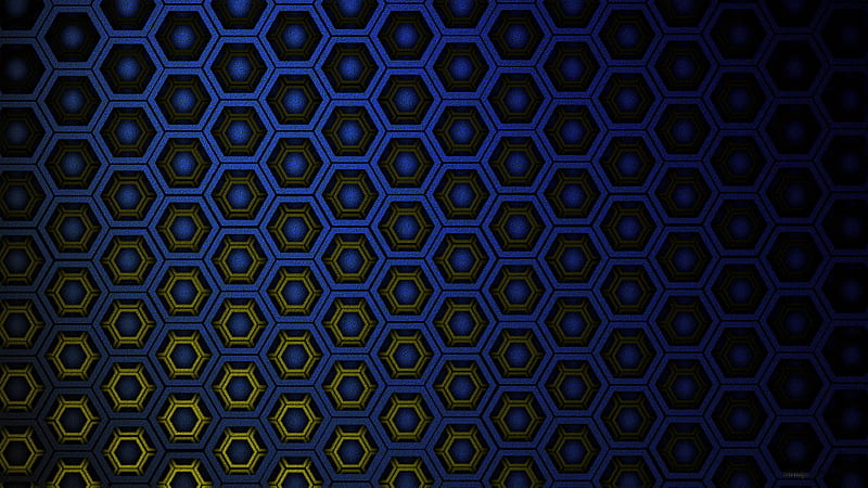 texture, hexagons, cells, gradient, HD wallpaper