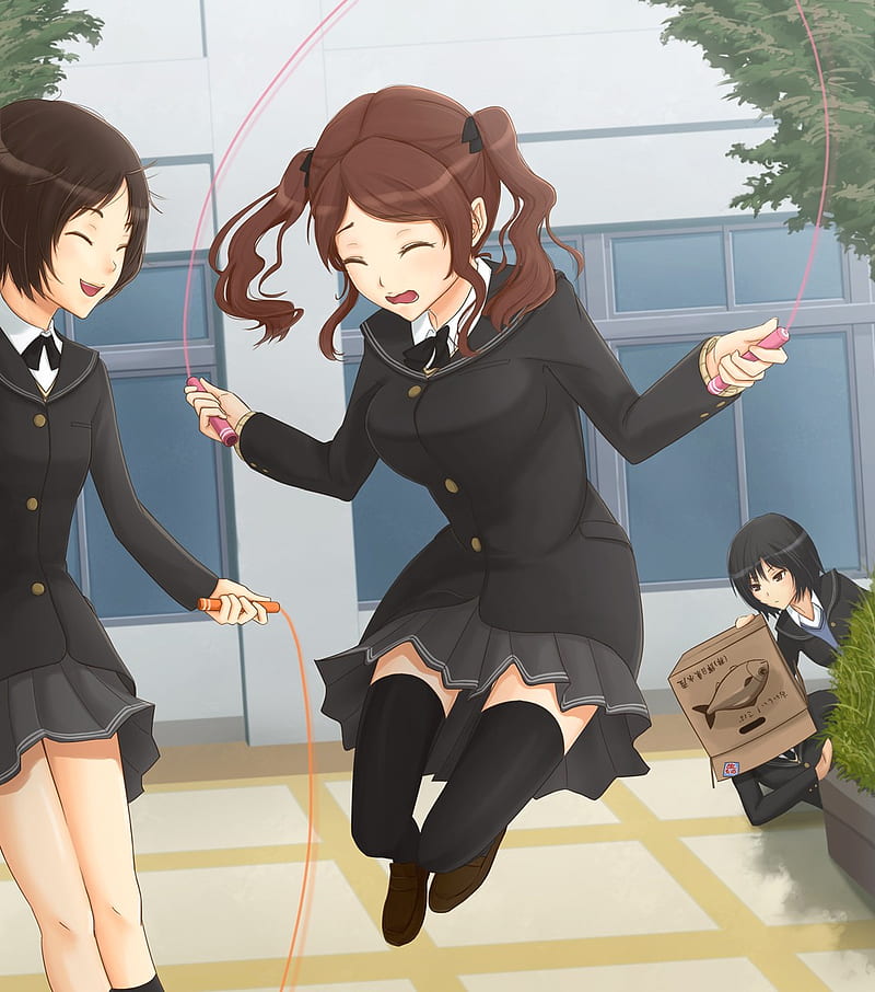 Amagami SS, anime girls, Tachibana Miya, Nakata Sae, Nanasaki Ai, HD phone wallpaper