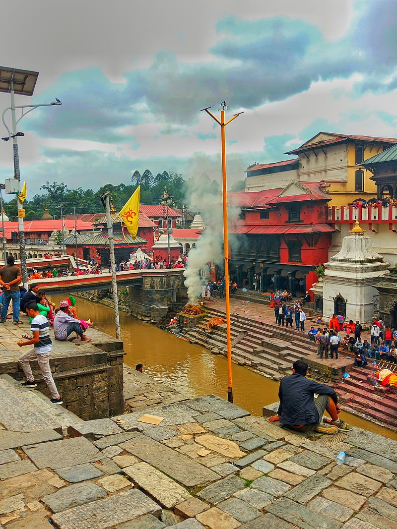 pashupatinath, beauty, beauty of nepal, nature, nepal, temples, HD phone wallpaper