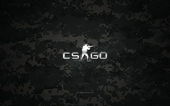 Counter Strike Global Offensive minimal, black backgrounds, CS GO,  creative, HD wallpaper