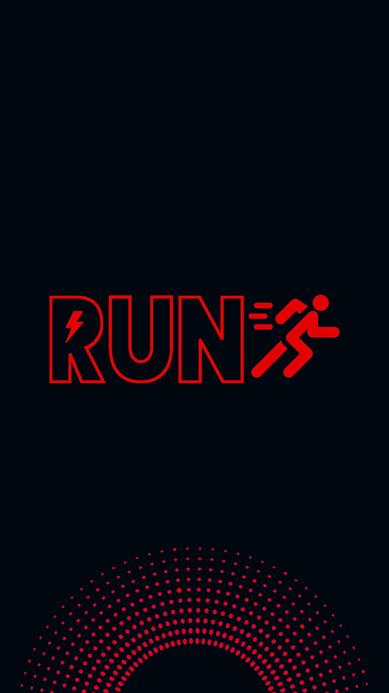Run, abstract, android, art, kit, negru, red, tech, technology, HD phone wallpaper