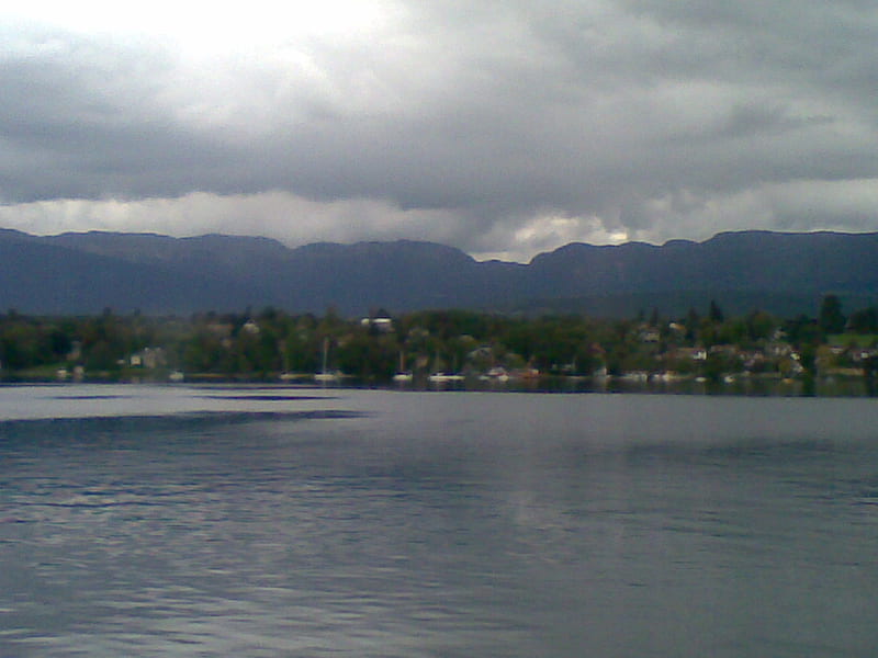 Lake Geneve, water, nature, clouds, lake, HD wallpaper