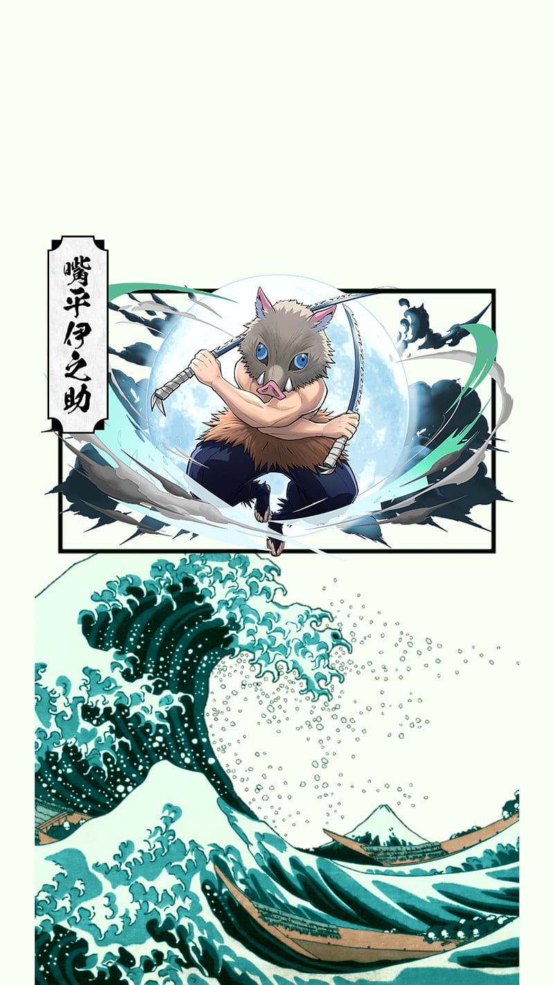 Demon Slayer Inosuke Anime Black Demon Slayer Iphone Kanagawa Manga Samsung Hd Mobile Wallpaper Peakpx